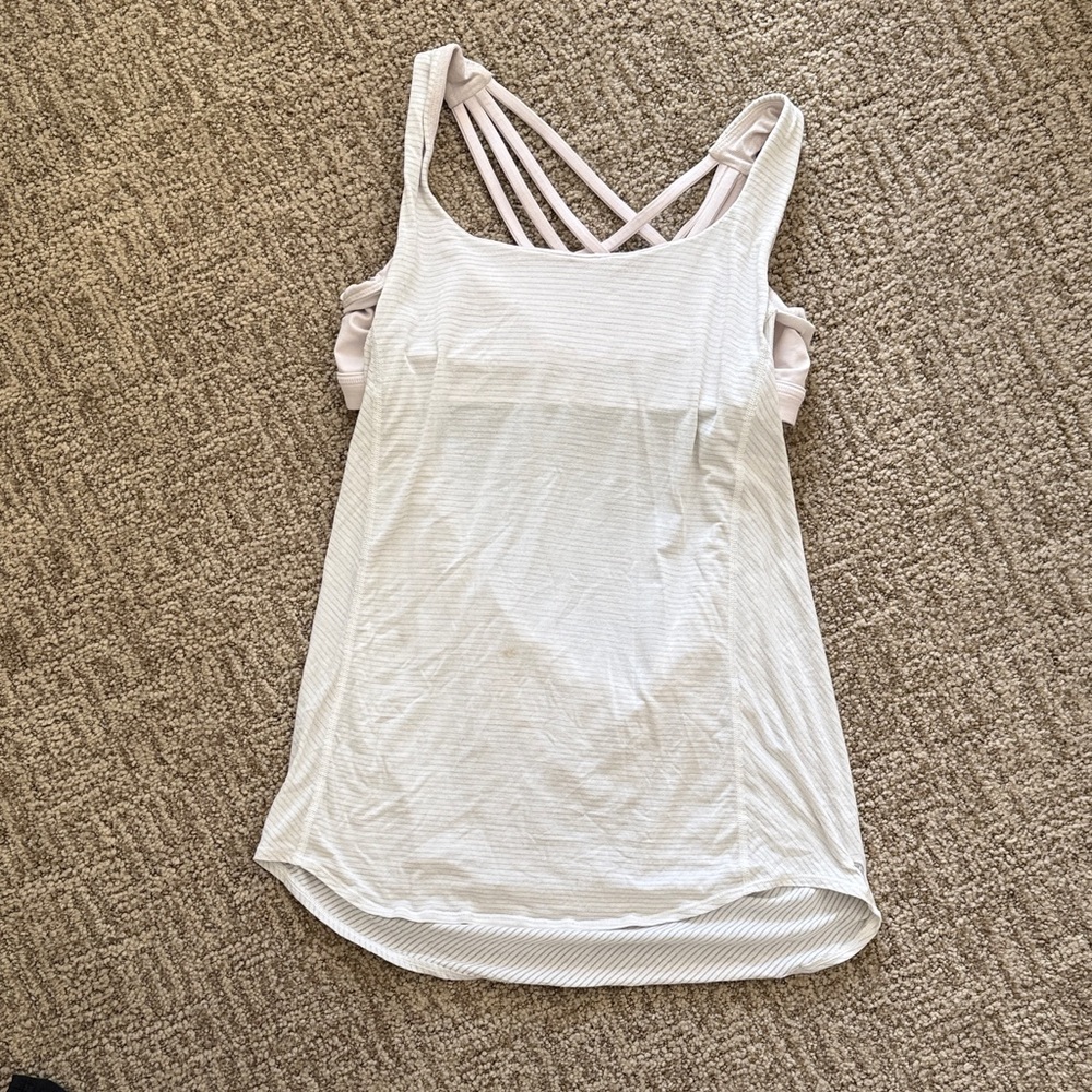 Lululemon White Bra Top